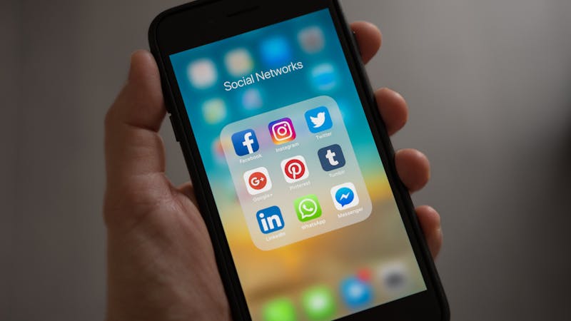 A social media content dashboard showing scheduled posts across platforms